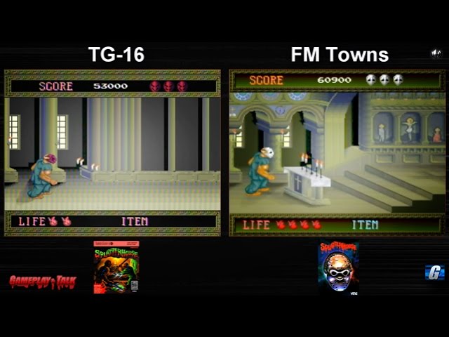 Dual Play - Splatterhouse (Turbo Grafx + FM Towns longplay) - YouTube