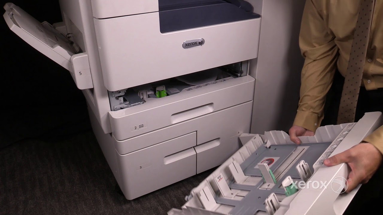 Xerox® AltaLink® B8090 Family Clearing a Jam behind Tray 1 - YouTube