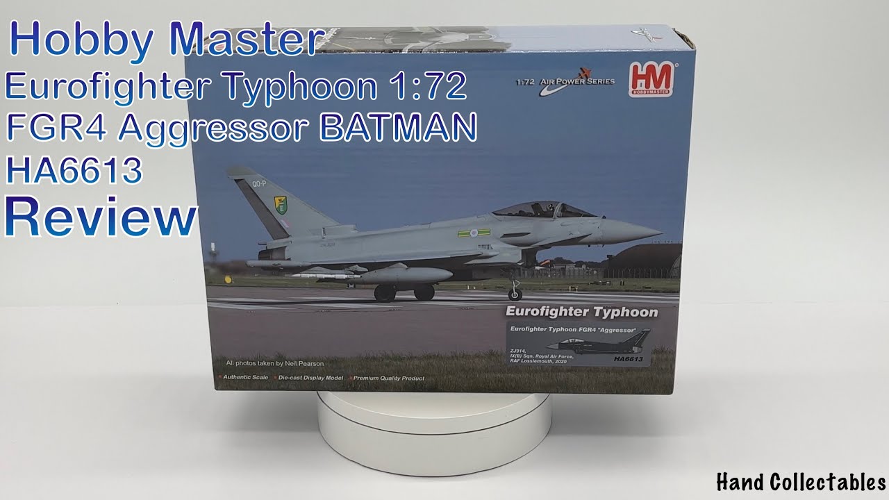 HOBBY MASTER EUROFIGHTER TYPHOON 1:72 HA6613 REVIEW - YouTube