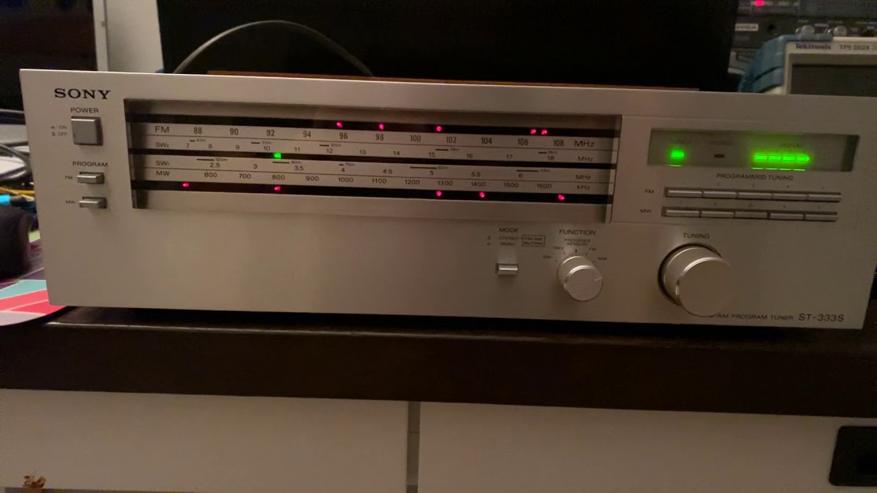 Sony Tuner ST-333s AM/FM/SW1/SW2 - YouTube