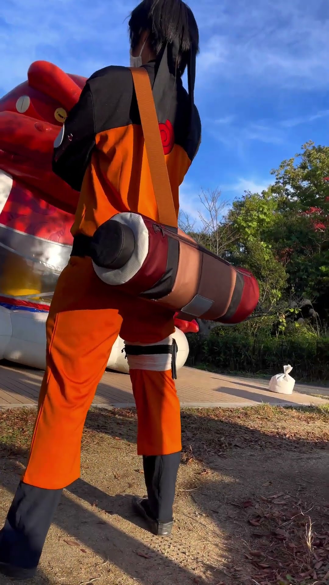 仙人モードのナルトが着用！巻物風バック！ - YouTube