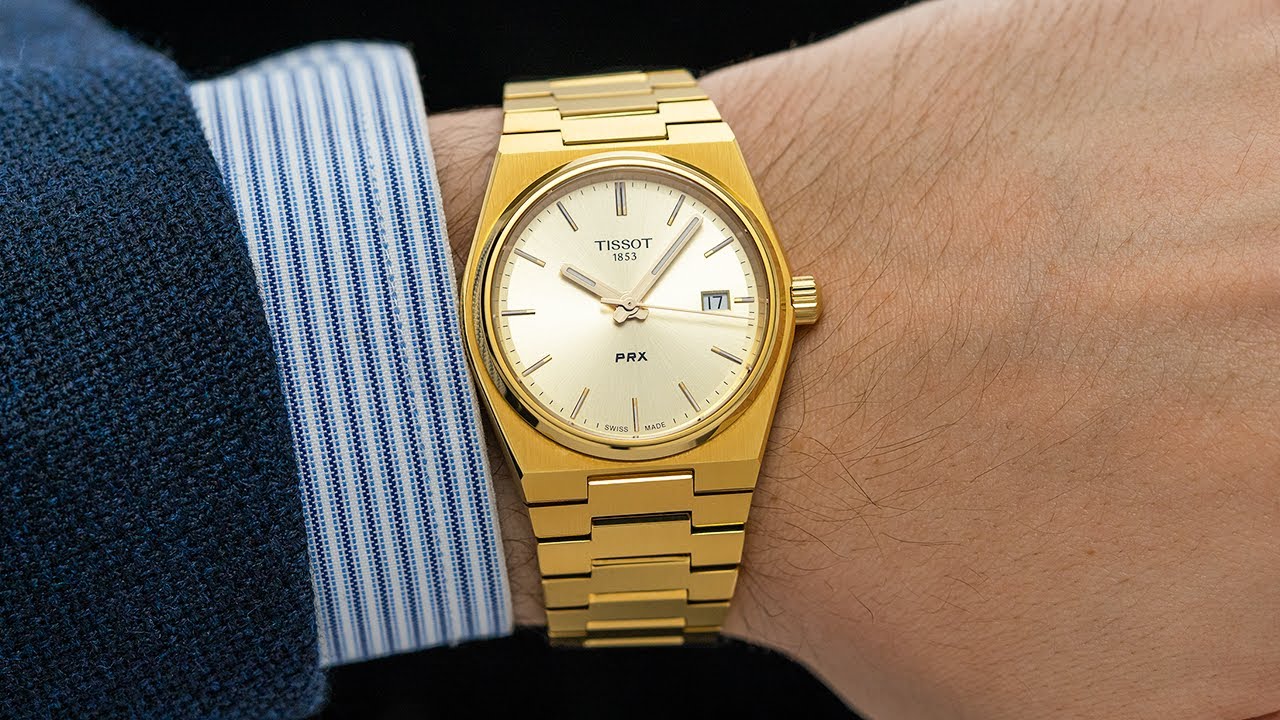The Ultimate “Flex” Watch Under $500 - The Tissot PRX Gold - YouTube