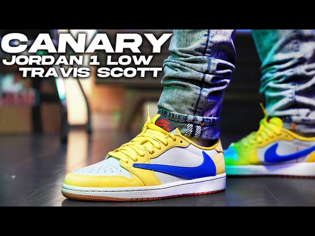 Jordan 1 Retro Low OG SP Travis Scott Canary Review and on Foot