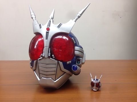 仮面ライダーG3-X っぽいレプリカマスク 1/1 被れる 光る なりきり