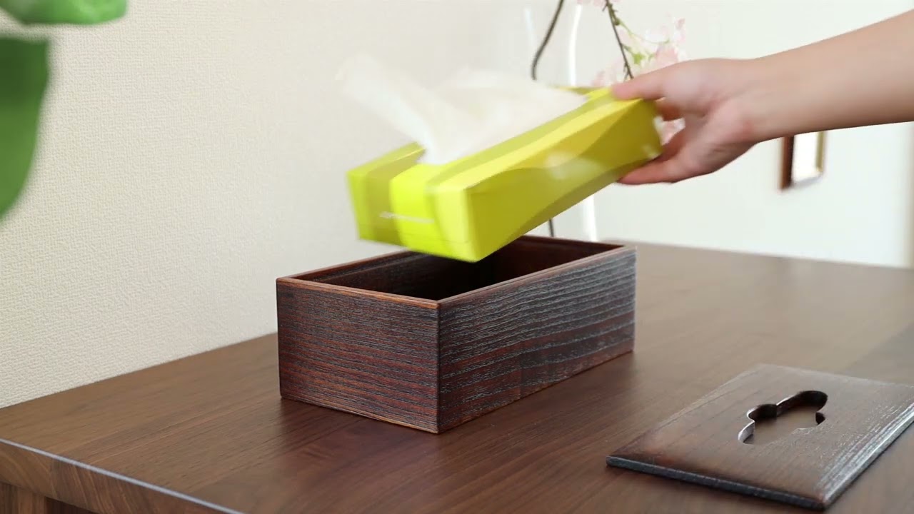江戸指物 ティッシュ入れ 伝統工芸品 木製 ティッシュケース | MUKU工房