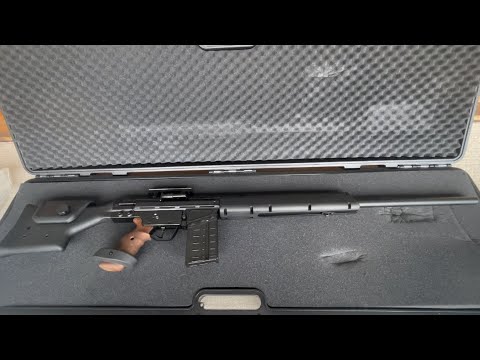 VFC製 H&K PSG-1に木製グリップを取り付けるだけ - YouTube