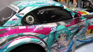 東京国際アニメフェア2013】GSR 初音ミク BMW Z4 GT3と電動バイク TT零