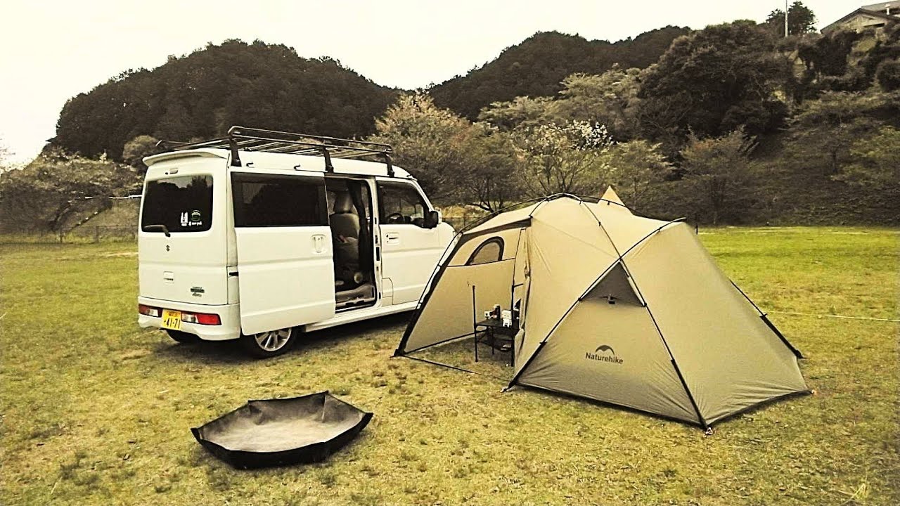 とりごえ嵐のソロキャンプ【Hillssolo】【Naturehike】 - YouTube