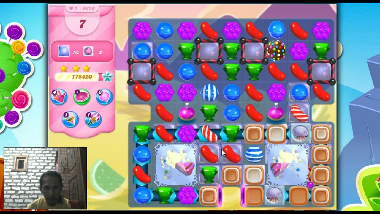 Candy Crush Saga Level 9650 - Sugar Stars, 22 Moves Completed
