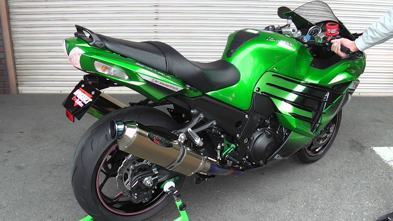 Ninja ZX-14R NASSERT Evolution T2 TI/BL - YouTube