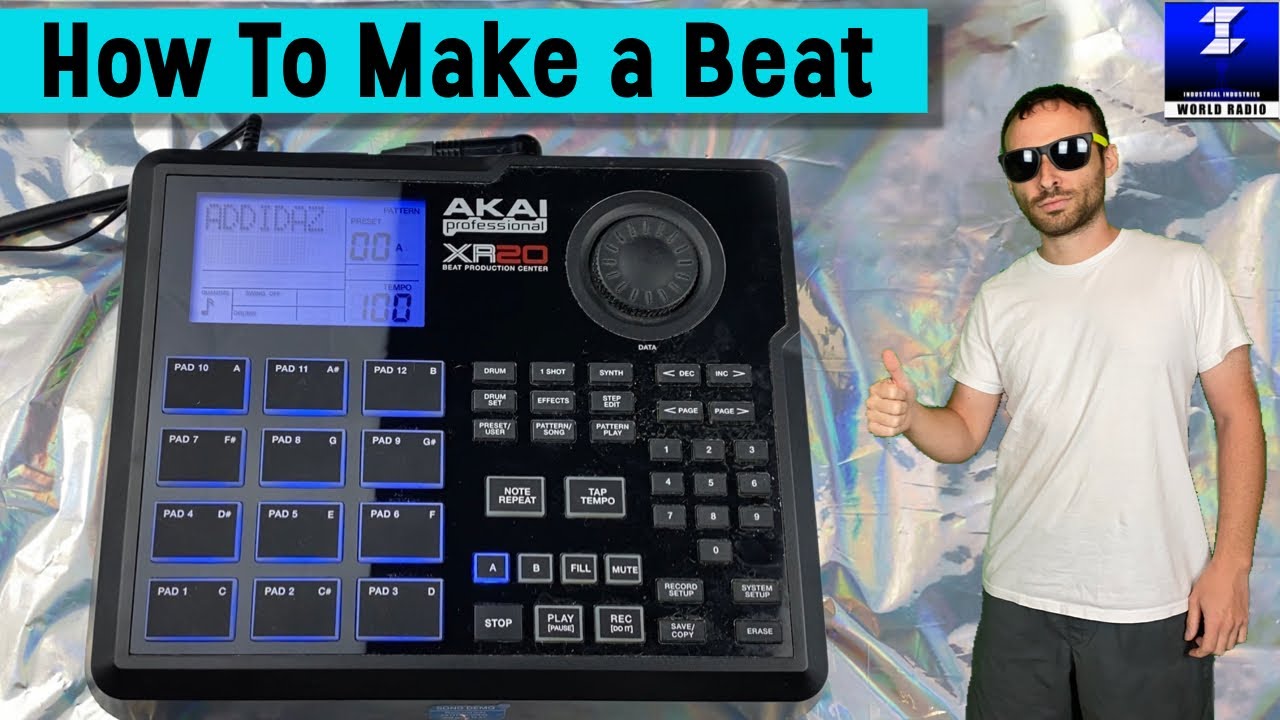 How To Make a Beat with an AKAI XR20 Drum Machine | Tutorial - YouTube