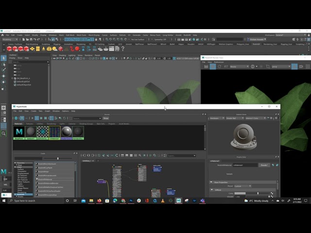 Connecting a Targa Files Alpha to Redshift and Maya Materials
