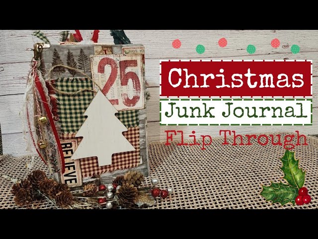 Christmas Junk Journal Ideas | Flip Through #christmasjunkjournal