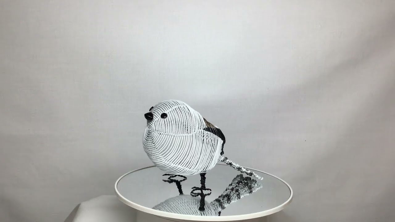 シマエナガ（立体ワイヤークラフト） - YouTube