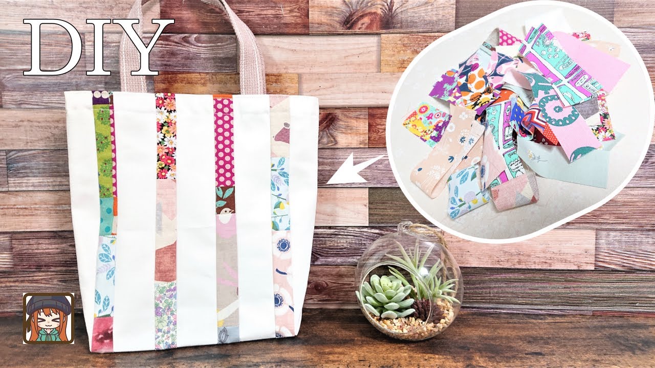 Utilization of bag] How to make a patchwork tote bag 💖 It may