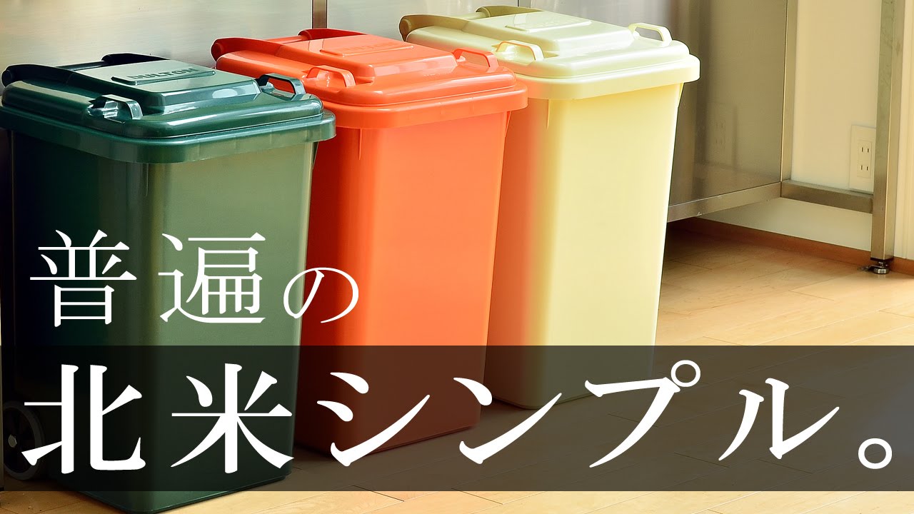 アメリカンテイストでおしゃれな分別45Lゴミ箱【DULTON PLASTIC TRASH