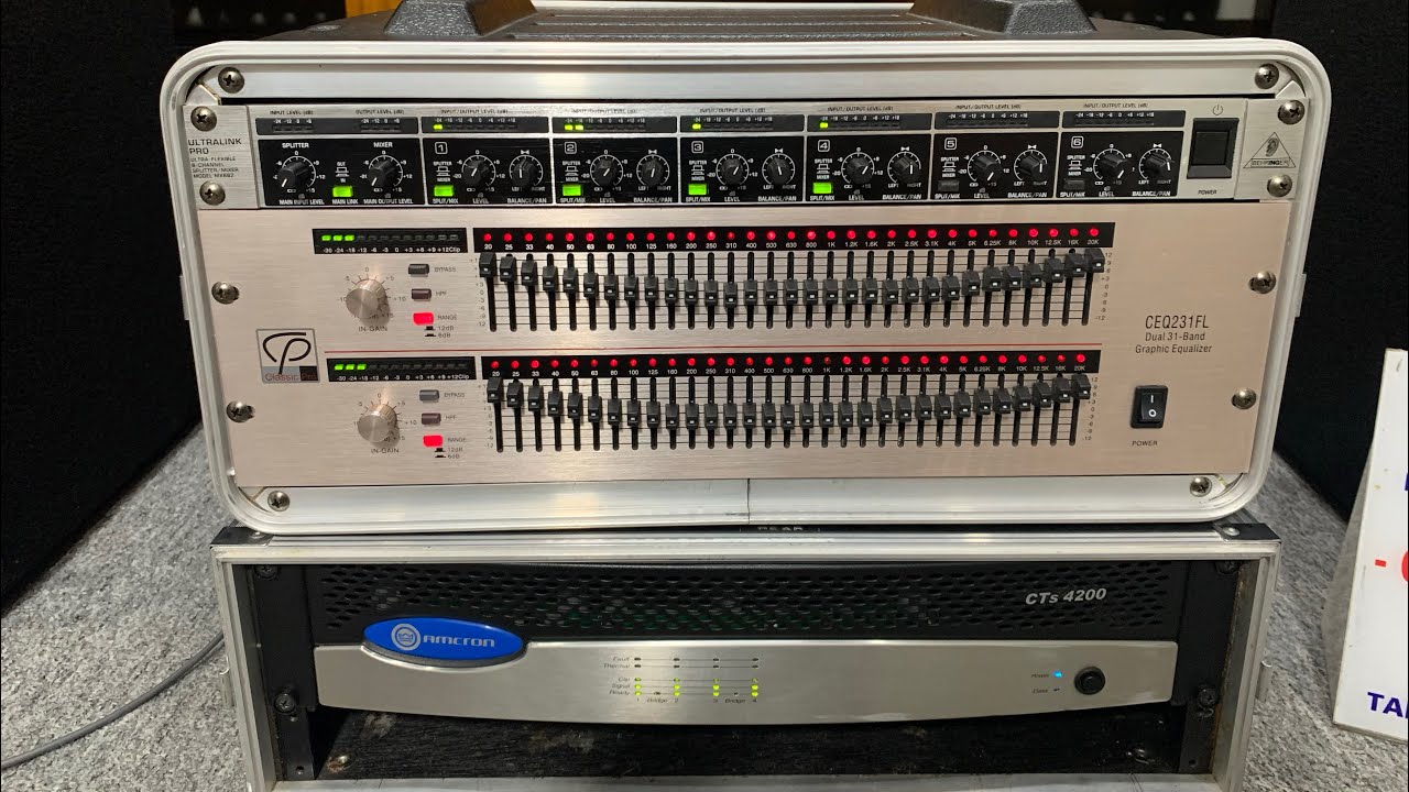 CLASSIC PRO / グラフィックイコライザー CEQ231FL - YouTube