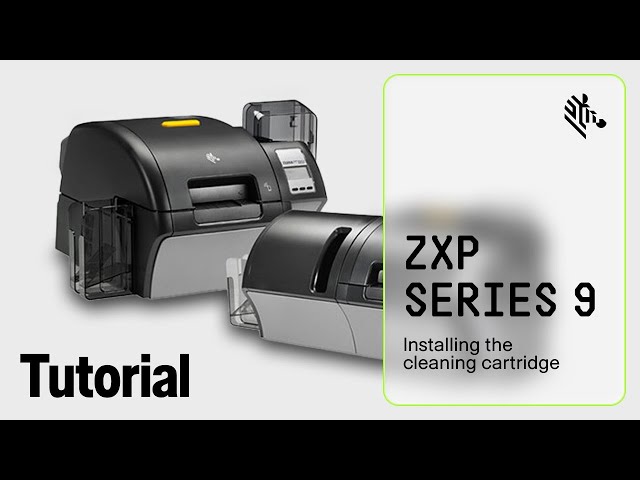 Zebra ZXP 9 How To: Install the Cleaning Cartridge - YouTube