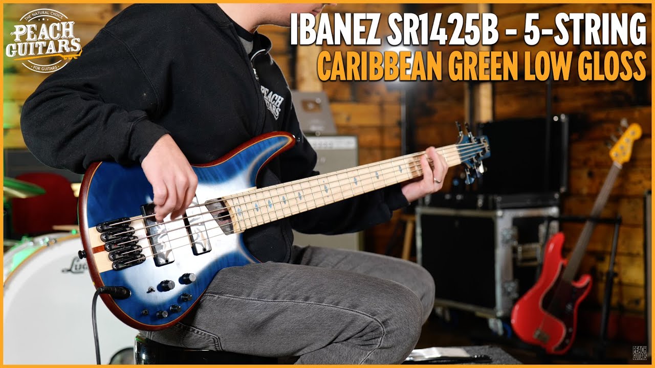 Ibanez SR Premium Basses | SR1425B - 5-String - Caribbean Green