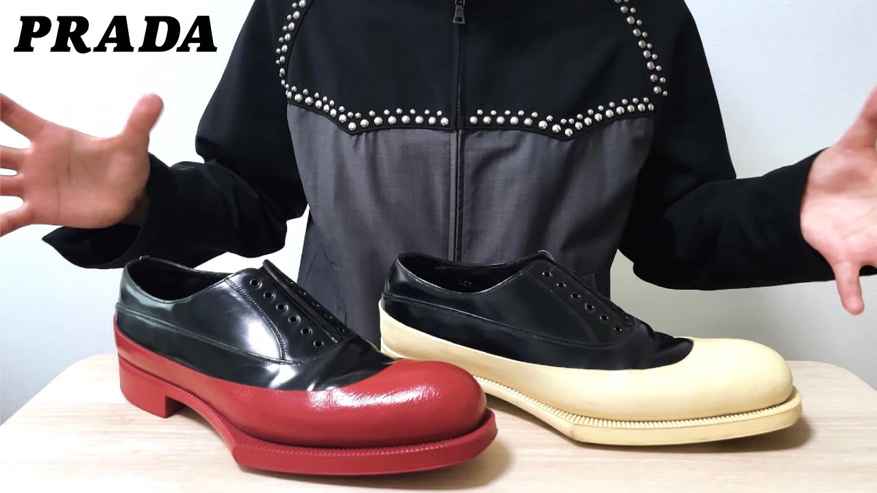 PRADA] New rubber sole shoes - YouTube