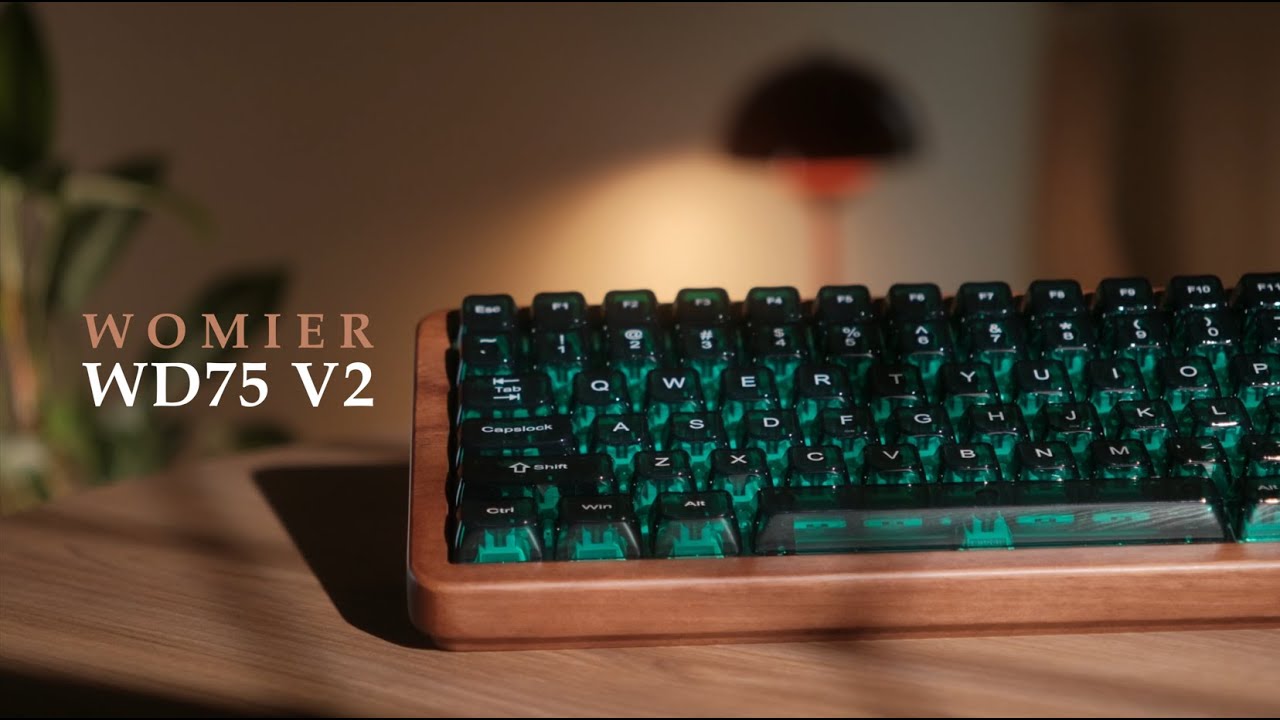 Womier WD75 V2 | The Beautiful Walnut Wooden Keyboard - YouTube