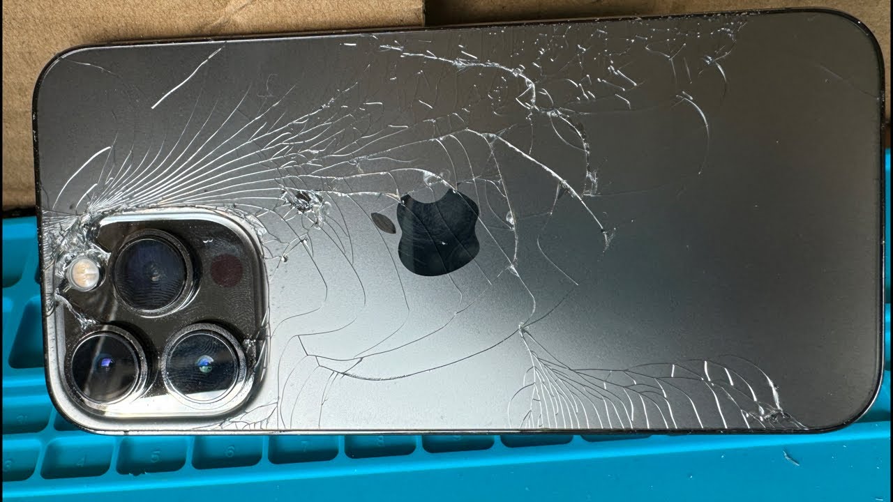 iPhone 13 Pro 背面後ろガラス分解修理やり方法 - YouTube