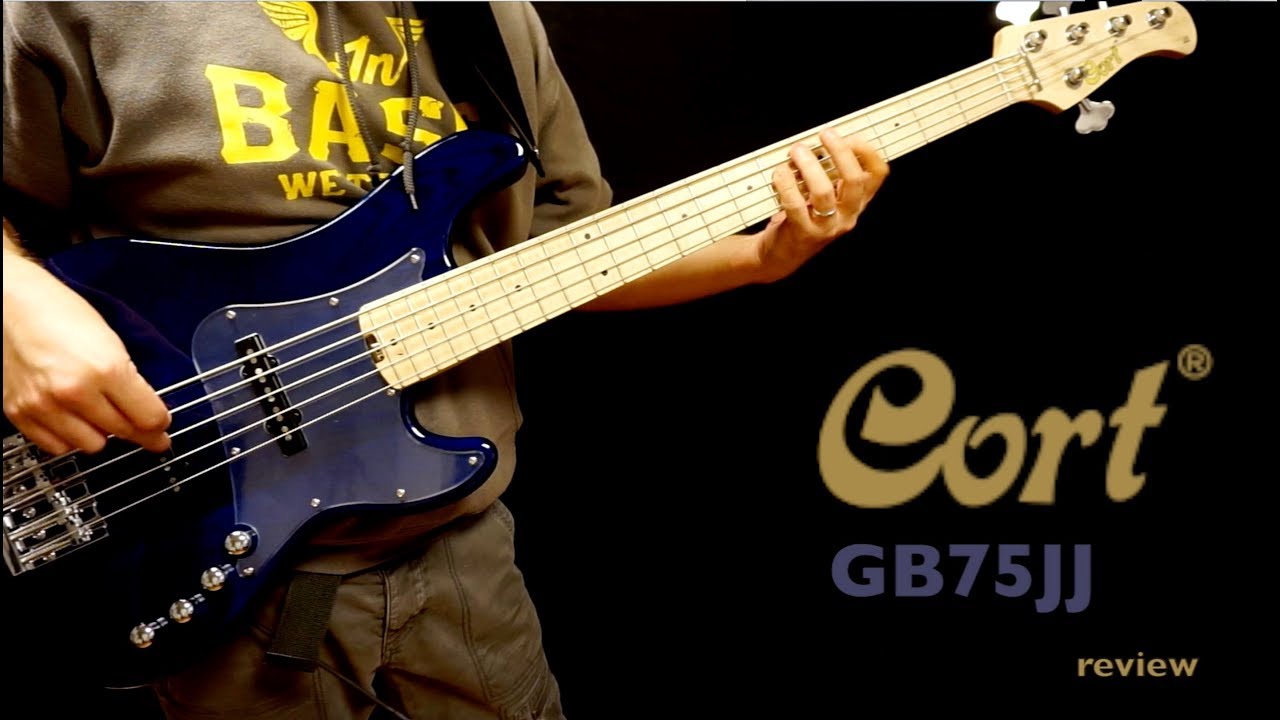 Cort GB75JJ five string bass review/demo - YouTube