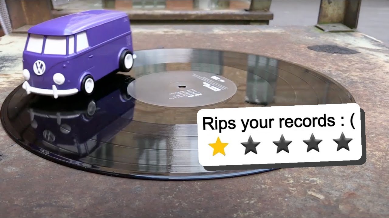 世界最小の自走式ポータブルレコードプレーヤー タワレコ RECORD