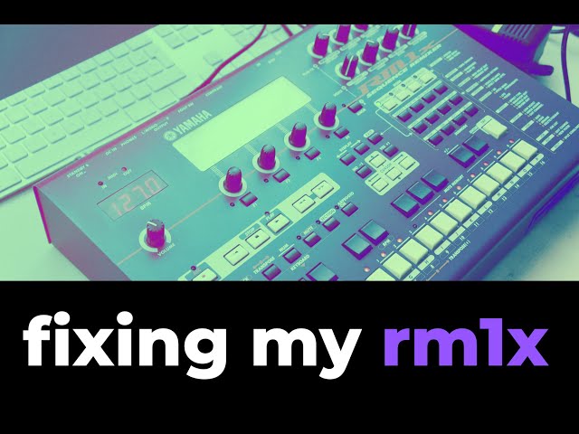 fixing things: YAMAHA RM1X (+retrobright fix) - YouTube