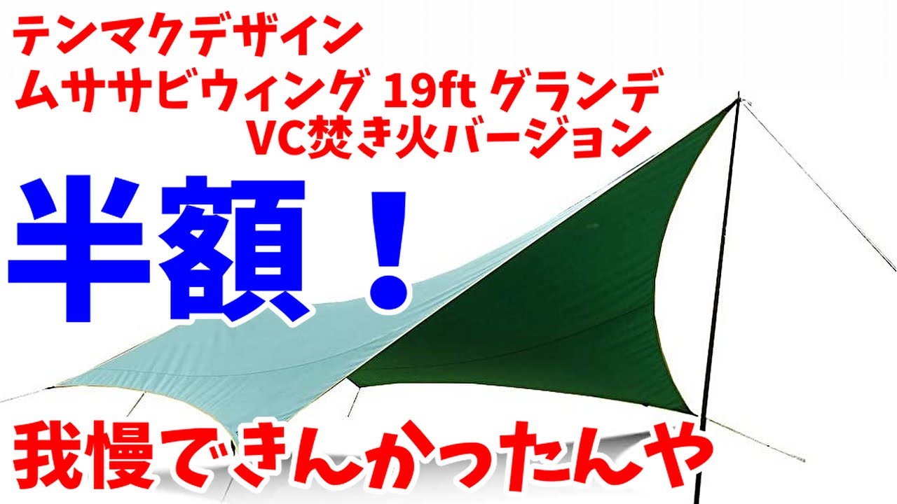 半額】ムササビウィング19ft が半額！ 我慢できずに買ってしまった件