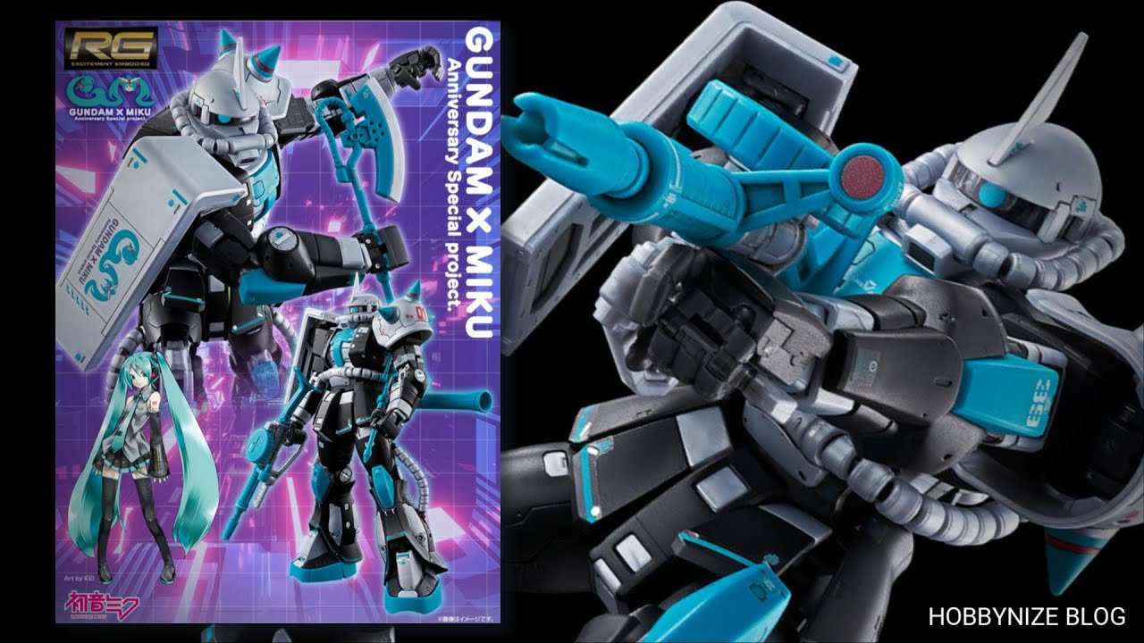 RG 1/144 Miku Hatsune's Zaku II / HATSUNE MIKU Mobile Suit Gundam