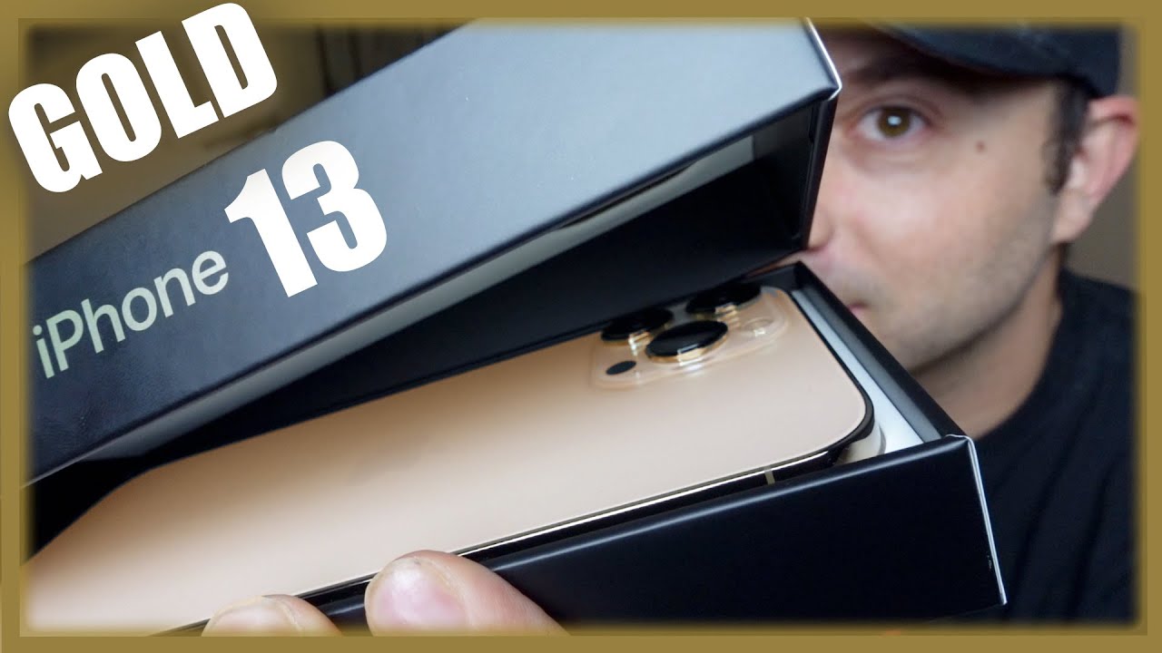 Unboxing New iPhone 13 Pro Max Gold & Hands On First Look - YouTube