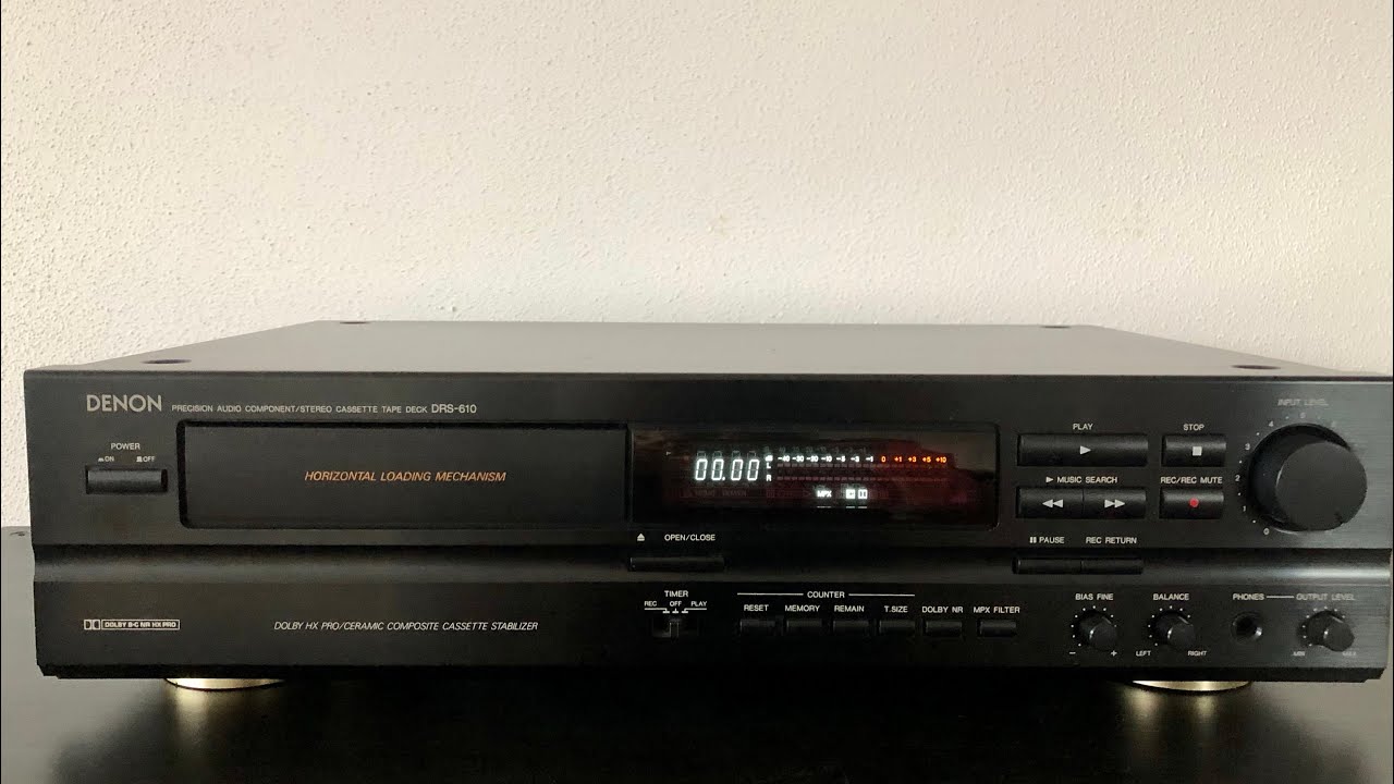 Denon DRS-610 Tape deck - YouTube