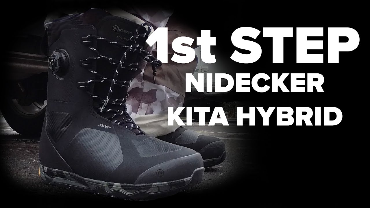 1st Step: Nidecker Kita Hybrid Snowboard Boot - YouTube