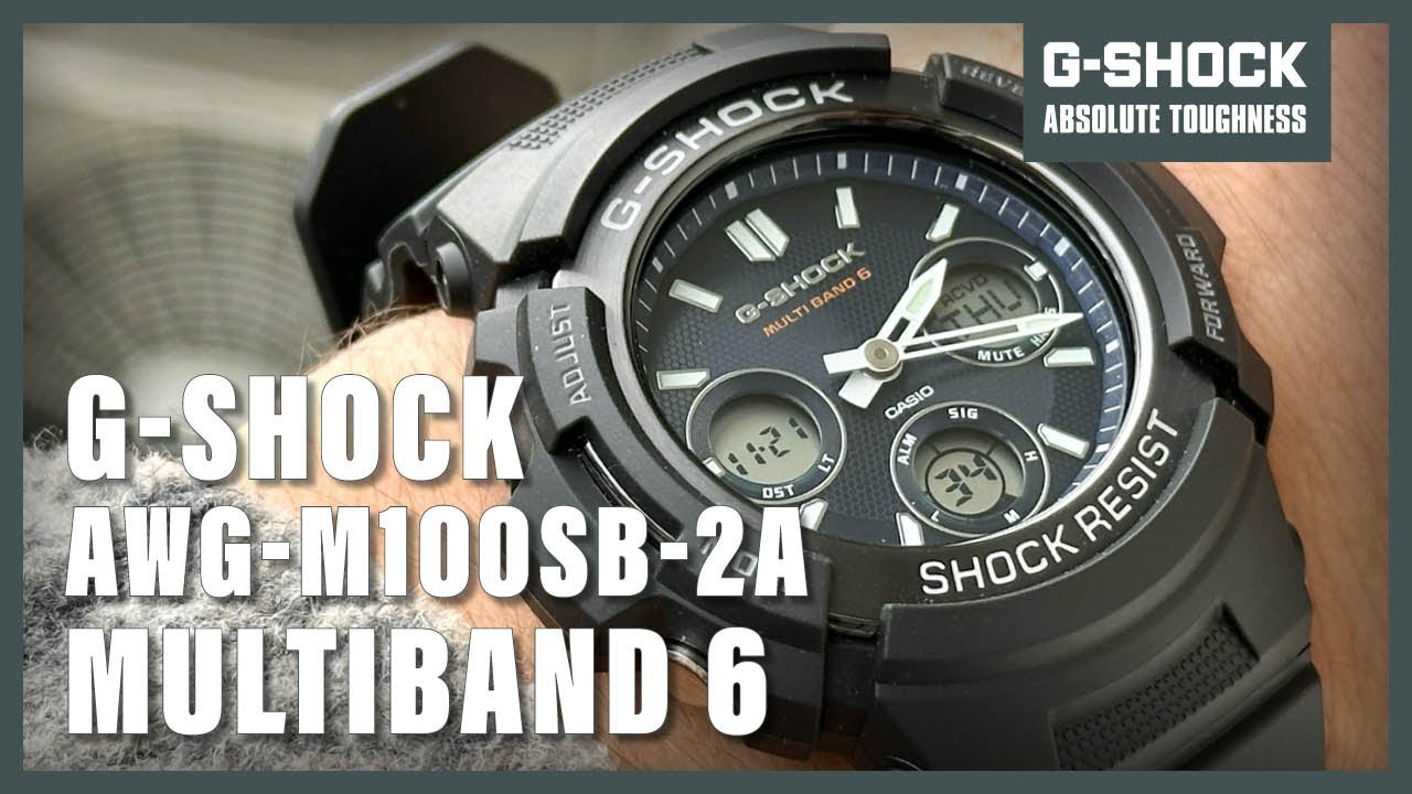 Unboxing The New Casio G-Shock AWG-M100SB-2A - YouTube