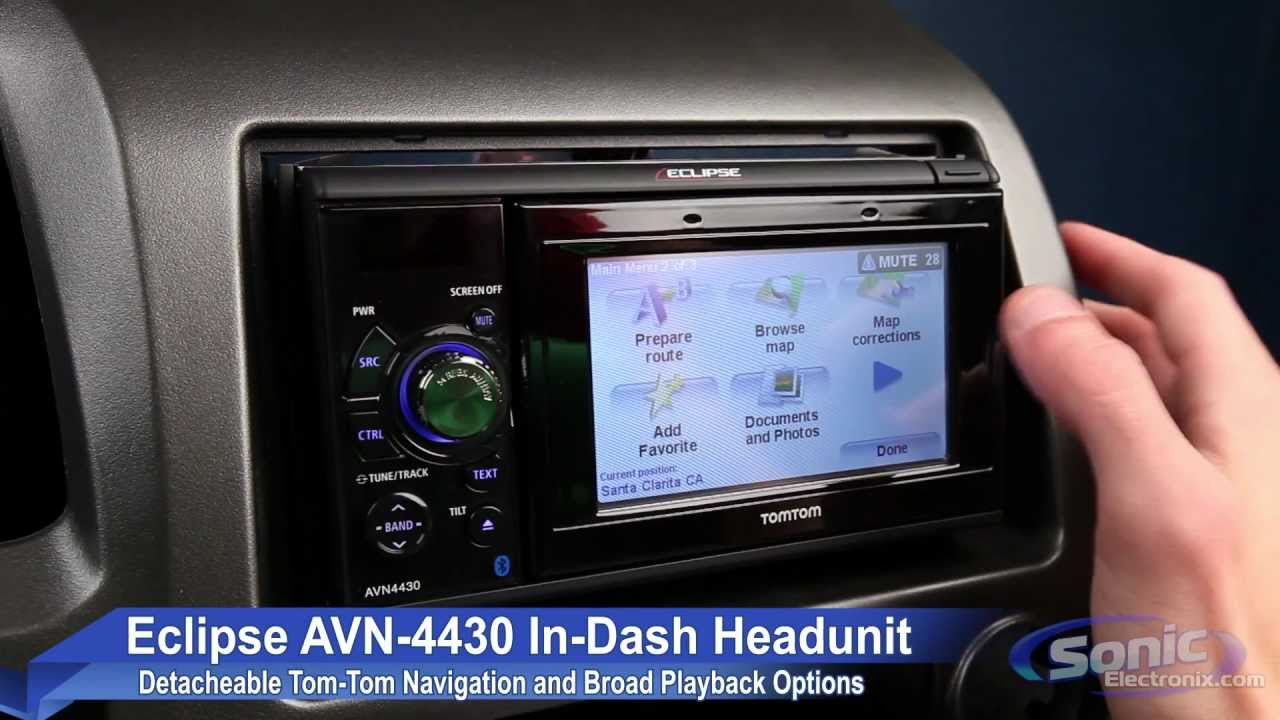 Eclipse AVN4430 Bluetooth and Navigation Car Receiver - YouTube