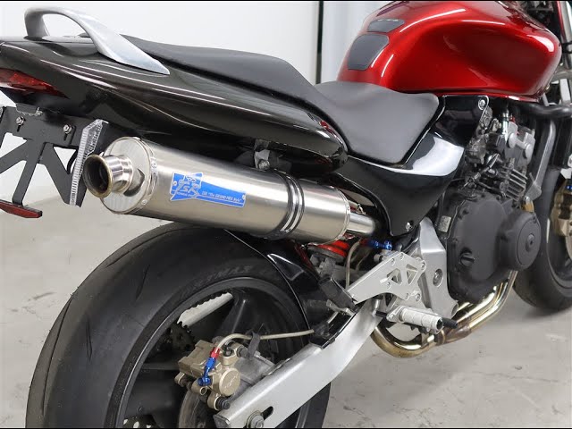 ホーネット250 エンジン始動 TSR マフラーサウンド - YouTube