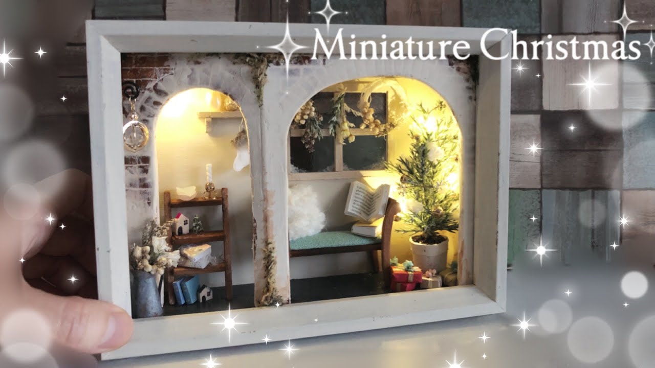 DIY/miniature house] Miniature house for Christmas - YouTube