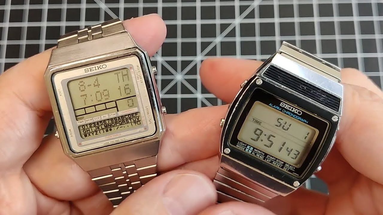 A pair of Vintage Seiko Digitals - YouTube