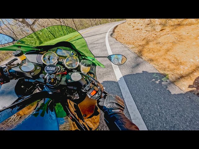 Taking the Kawasaki Zx14r to the Twisties - YouTube