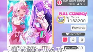 Sign is B / pastel palette cover full combo first try | BanG dream