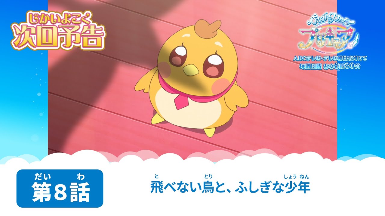 ひろがるスカイ！プリキュア 第8話 予告「飛べない鳥と、ふしぎな少年