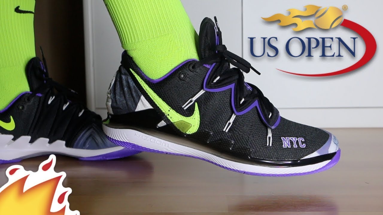 NIKECOURT AIR ZOOM VAPOR x KYRIE 5 NYC REVIEW/ON-FEET - YouTube