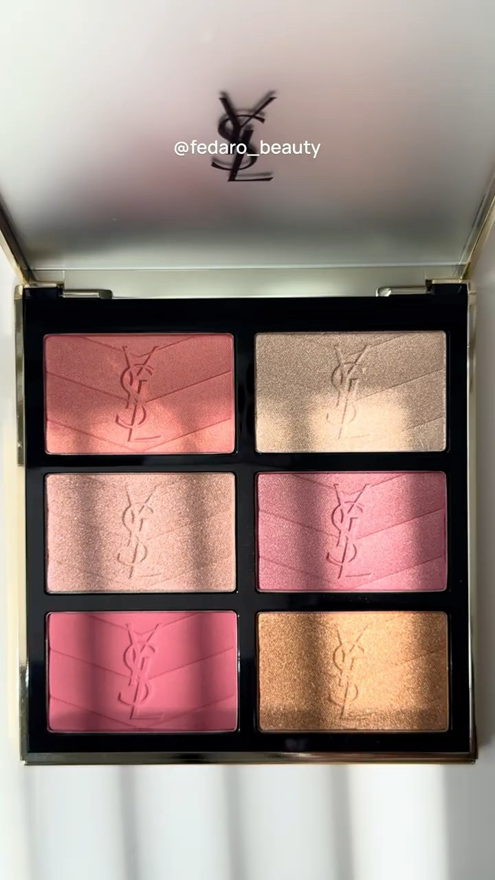 YSL BEAUTY • Couture Face Palette • Golden Oasis • swatches #ysl