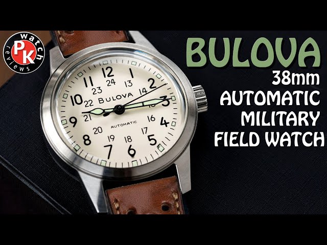Bulova 38mm Automatic Field Watch Review 96A246 - YouTube