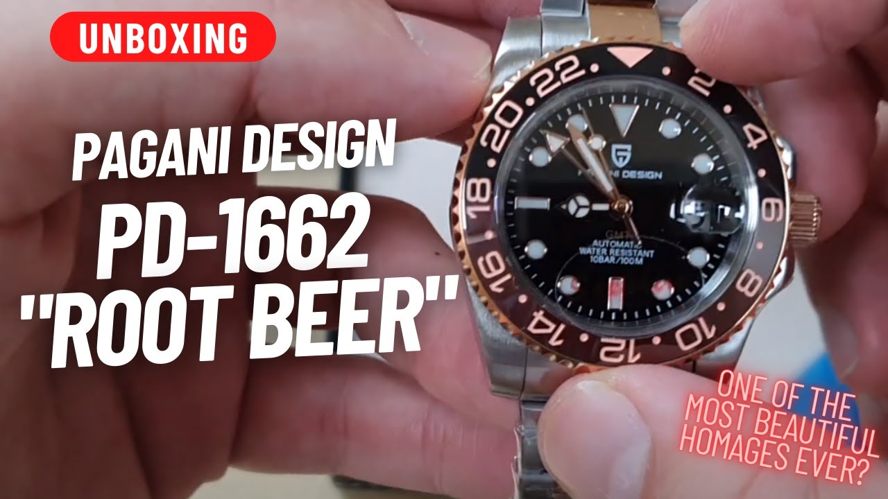UNBOXING: PAGANI DESIGN PD-1662 TWO TONE GMT - YouTube