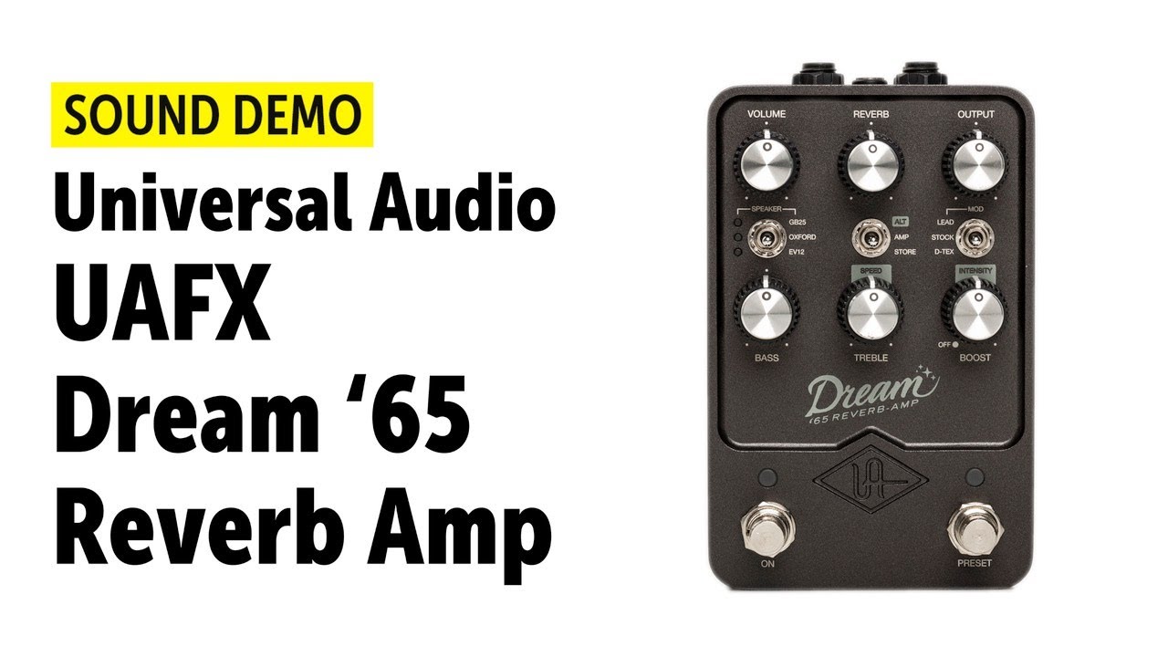 Universal Audio UAFX Dream '65 Reverb Amp - Sound Demo (no talking