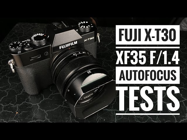 Fuji X-T30 | XF 35 f/1.4 Autofocus Tests - YouTube