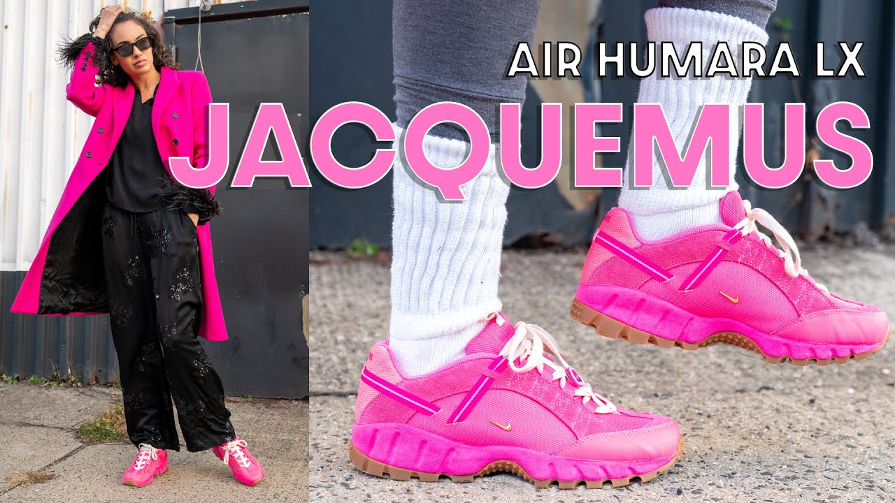 ON TREND! JACQUEMUS x NIKE AIR HUMARA LX Pink Flash On Foot Review