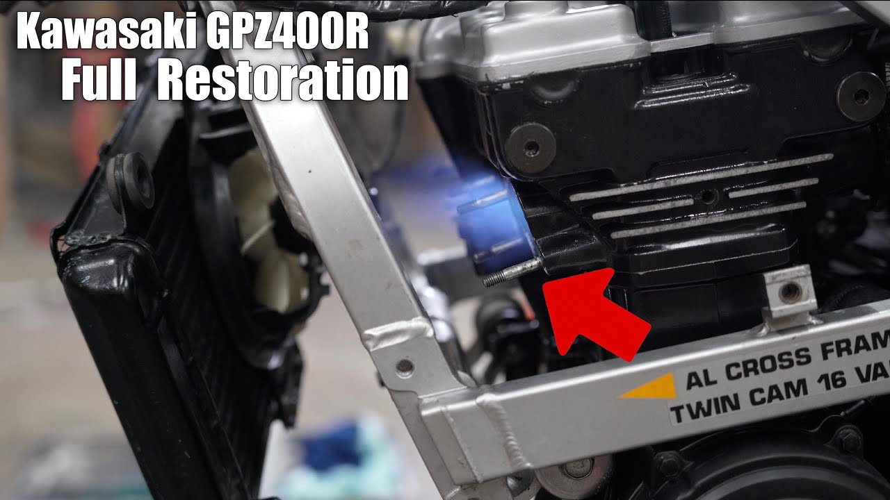 Kawasaki GPZ400R Full Restoration 9] Identifying the cause. And